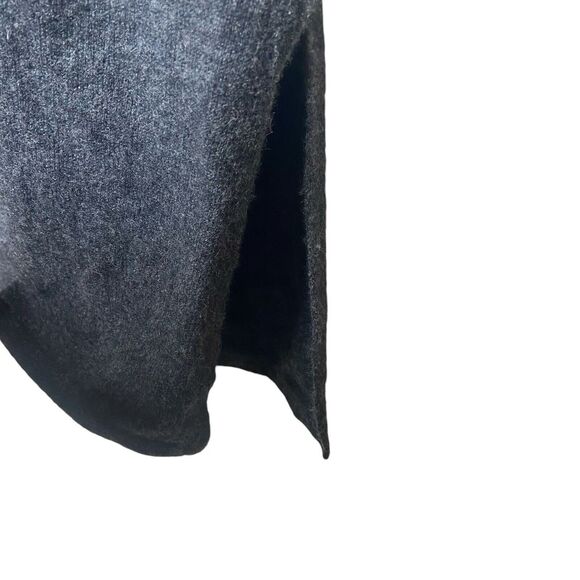 CYNTHIA ROWLEY Vest Cardigan Size L 100% 2-Ply Cashmere Hooded Open Front Gray - Picture 5 of 8